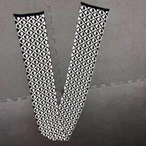 Black & White Heart Patterned Scarf